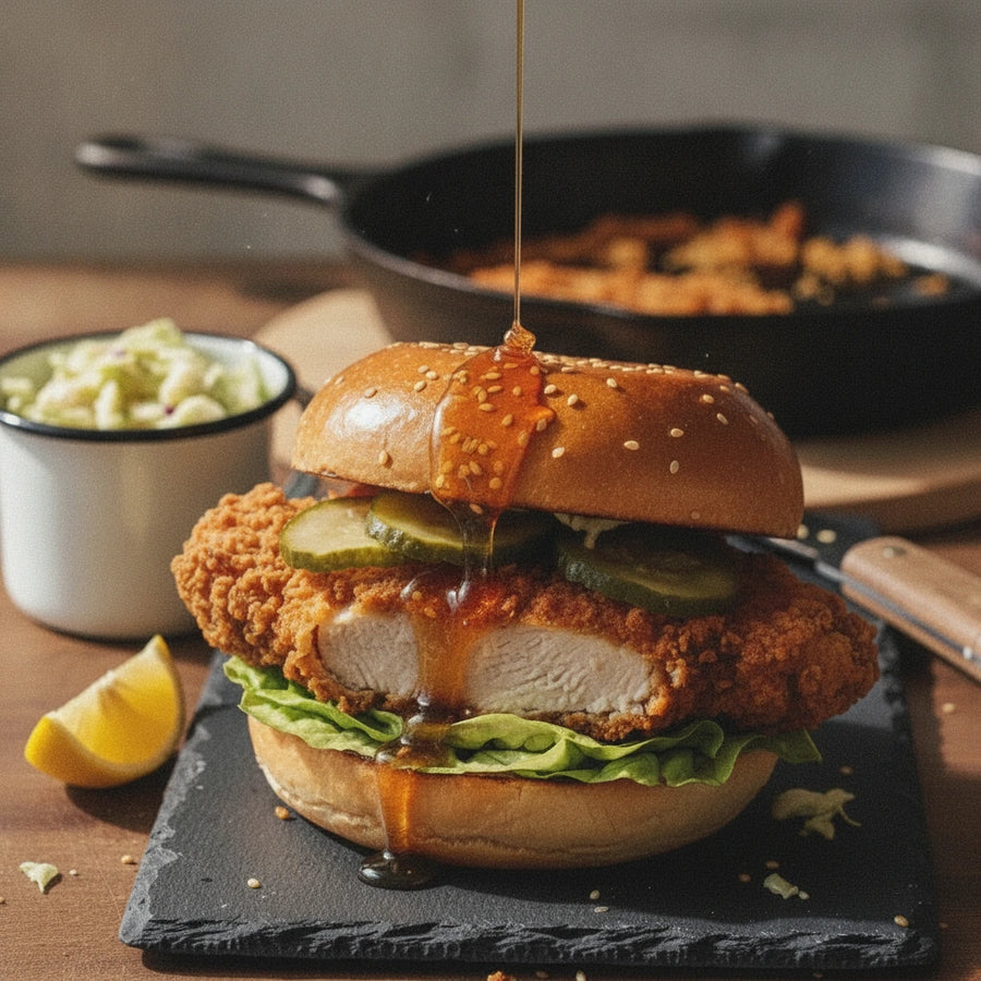Hot Honey Buttermilk Fried Chicken Sandwich