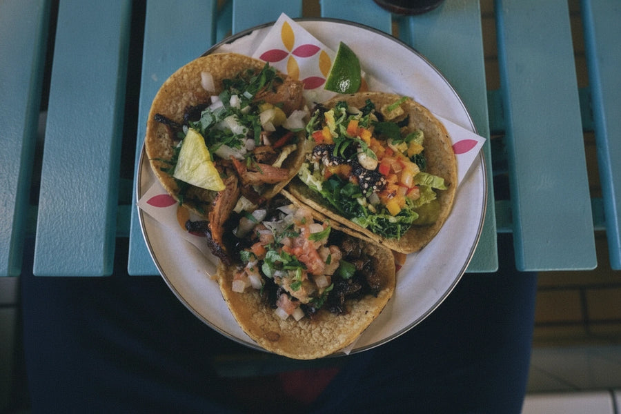 Blackened Shrimp Tacos with Lime Crema