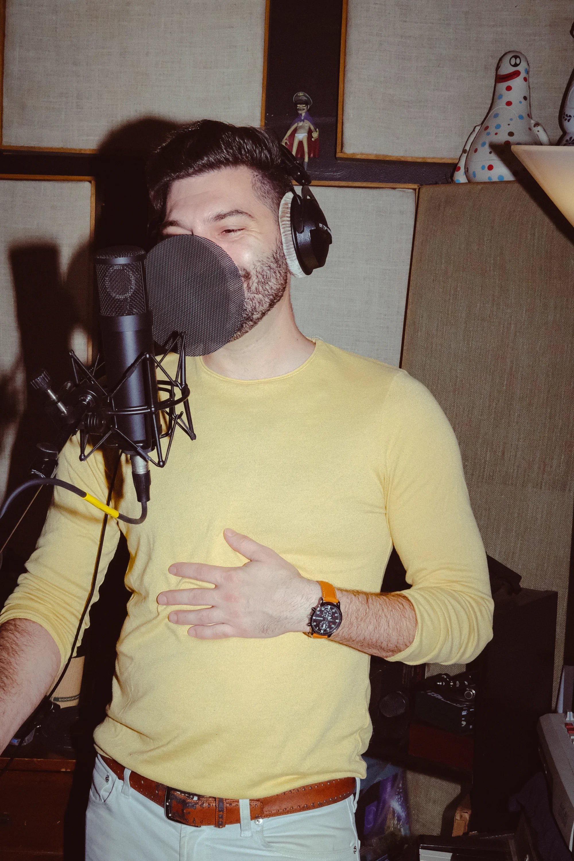 Robby Hunter, studio vocal session